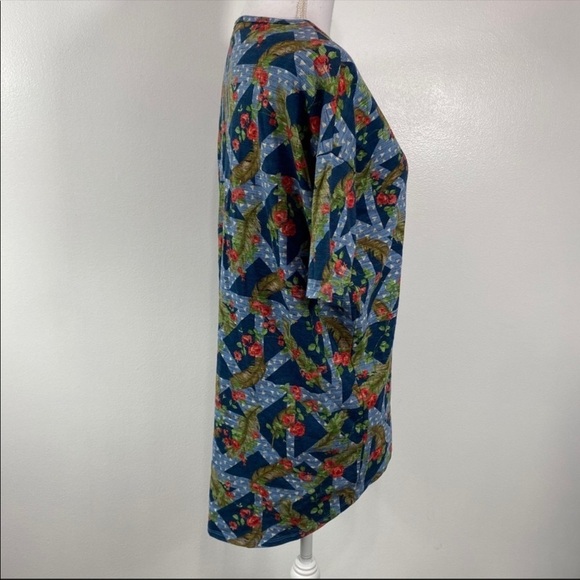 NEW LuLaRoe Irma Floral Print Tunic Top - Picture 2 of 8